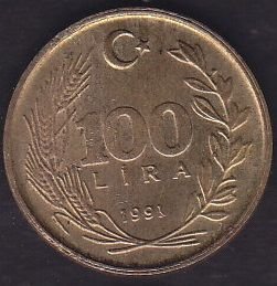 1991 Yılı 100 Lira