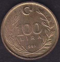 1991 Yılı 100 Lira