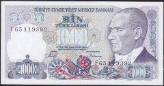 7.Emisyon 2.Tertip 1000 Lira F65 119392 Çilaltı Çil