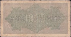 ALMANYA 1000 MARK 1922 TEMİZ eski para alan yerler