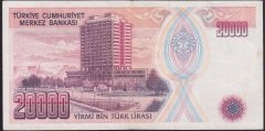 7.EMİSYON 1.TERTİP 20000 LİRA B86 226210 ÇOK TEMİZ