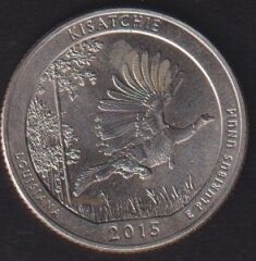 Amerika Çeyrek Dolar 2015 D Hatıra Kisatchie Ulusal Ormanı