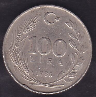 1986 Yılı 100 Lira