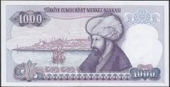 7.Emisyon 2.Tertip 1000 Lira F62 322898 Çil