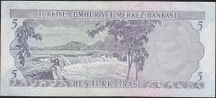 6.Emisyon 2.Tertip 5 Lira I45 447293 Çok Temiz+