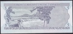 6.EMİSYON 2.TERTİP 5 LİRA K67 354908 ÇİL