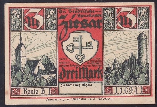 ALMANYA 3 MARK NOTGELD ÇİLALTI ÇİL eski kağıt paralar nereye satılır