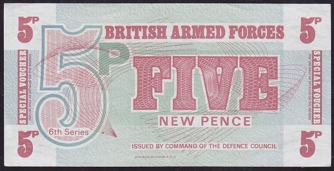 İngiltere Ordu  Parası 5 New Pence 1972 Çil