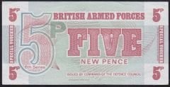 İngiltere Ordu  Parası 5 New Pence 1972 Çil