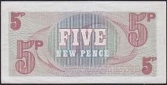 İngiltere Ordu  Parası 5 New Pence 1972 Çil