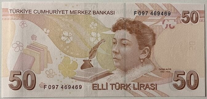 9.Emisyon 7.Tertip 50 Lira F097 469 469 Çil