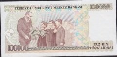 7.Emisyon 1.Tertip 100000 Lira C08 655697 Çilaltı