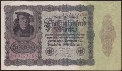 ALMANYA 50000 MARK 1922 ÇOK TEMİZ Pick 80