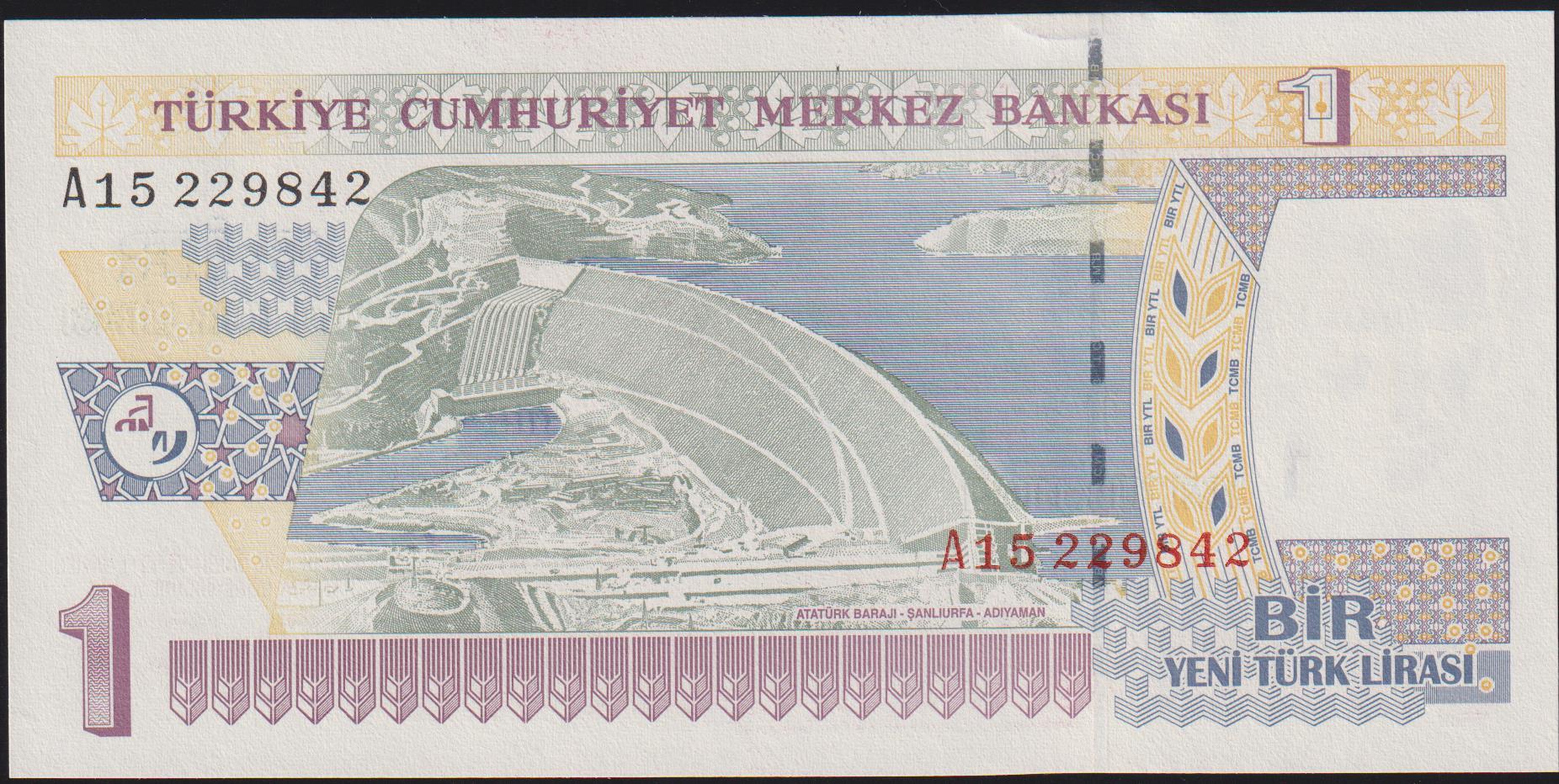 8.Emisyon 1 Ytl A15 229842 Çil