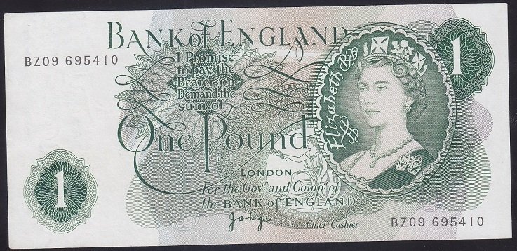 INGİLTERE 1 POUND 1966 ÇİLALTI (YIKAMA VAR)