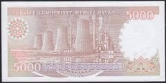 7.Emisyon 4.Tertip 5000 Lira H60 456513 Çil
