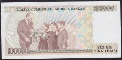 7.Emisyon 1.Tertip 100000 Lira B88 283804 Çil
