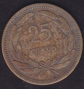 1955 Yılı 25 Kuruş