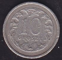 Polonya 10 Groszy 1991