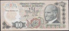 6.Emisyon 2.Tertip 100 Lira H85 559649 Çok Temiz+