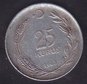 1968 Yılı 25 Kuruş