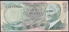6.Emisyon 2.Tertip 10 Lira L43 153795 Çok Temiz+