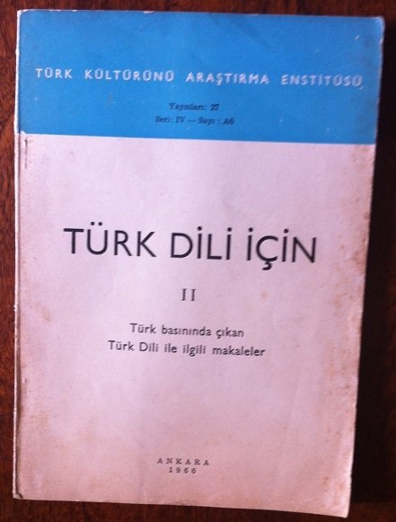 TÜRK DİLİ İÇİN 2 - ANKARA 1966