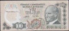 6.Emisyon 2.Tertip 100 Lira H83 292191 Çok Temiz