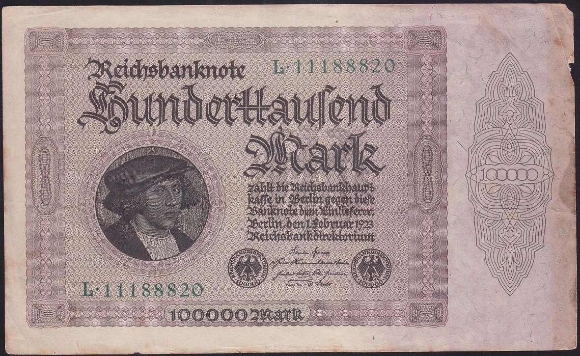 ALMANYA 100000 MARK 1923  ÇOK TEMİZ L11188820