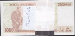 7.Emisyon 3.Tertip 100000 Lira J07 Deste (100 adet ) Tam Sıralı ÇİL
