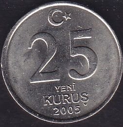 2005 Yılı 25 Kuruş