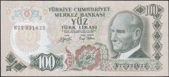 6.Emisyon 2.Tertip 100 Lira H77 331623 Çok Temiz+