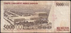 7.Emisyon 5 000 000 Lira I49 218449 Çok Temiz