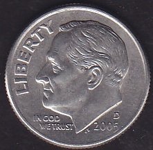 Amerika 1 Dime 2005 D