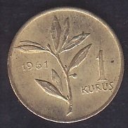 1961 YILI 1 KURUŞ ÇİLALTI ÇİL