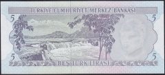 6.Emisyon 2.Tertip 5 Lira I16 192531 Çilaltı Çil