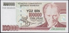 7.EMİSYON 3.TERTİP 100000 LİRA I85 884855 ÇİL