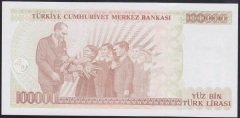 7.EMİSYON 3.TERTİP 100000 LİRA I85 884855 ÇİL