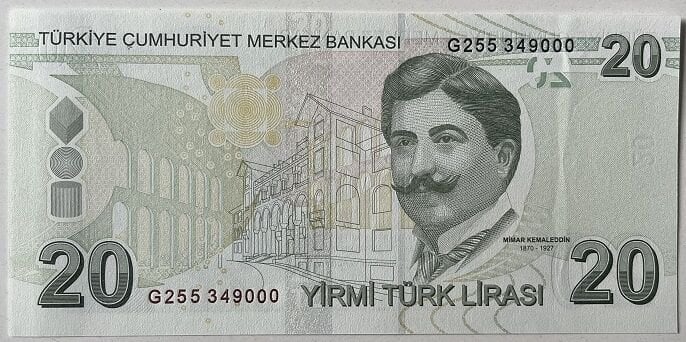 9.Emisyon 6.Tertip 20 Lira G255 349000 Çilaltı