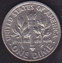 Amerika 1 Dime 1989 P