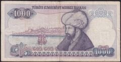 7.Emisyon 2.Tertip 1000 Lira F51 887803 Çok Temiz