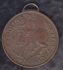AMERİKA 1 DOLAR BONANZA CİTY MADALYON 4 CM eski para fiyatları
