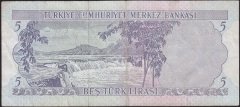 6.EMİSYON 2.TERTİP 5 LİRA K49 439217 ÇOK TEMİZ +