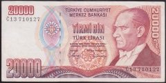 7.EMİSYON 1.TERTİP 20000 LİRA C13 710127 ÇÇT