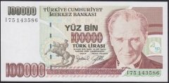 7.EMİSYON 3.TERTİP 100000 LİRA I75 143586 ÇİL
