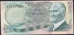 6.Emisyon 2.Tertip 10 Lira L28 277727 Çil