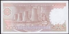 7.Emisyon 4.Tertip 5000 Lira H35 840011 Çil