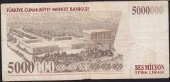 7.Emisyon 5 000 000 Lira M08 791243 Temiz
