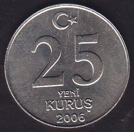 2006 Yılı 25 Kuruş