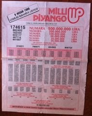 1988 9 NİSAN PİYANGO LİSTESİ